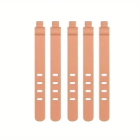 5 Stück Kabelbinder rosa Silikon wiederverwendbar